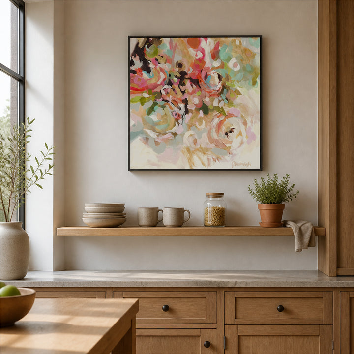 Room mockup featuring Blossom Dreaming Art Print