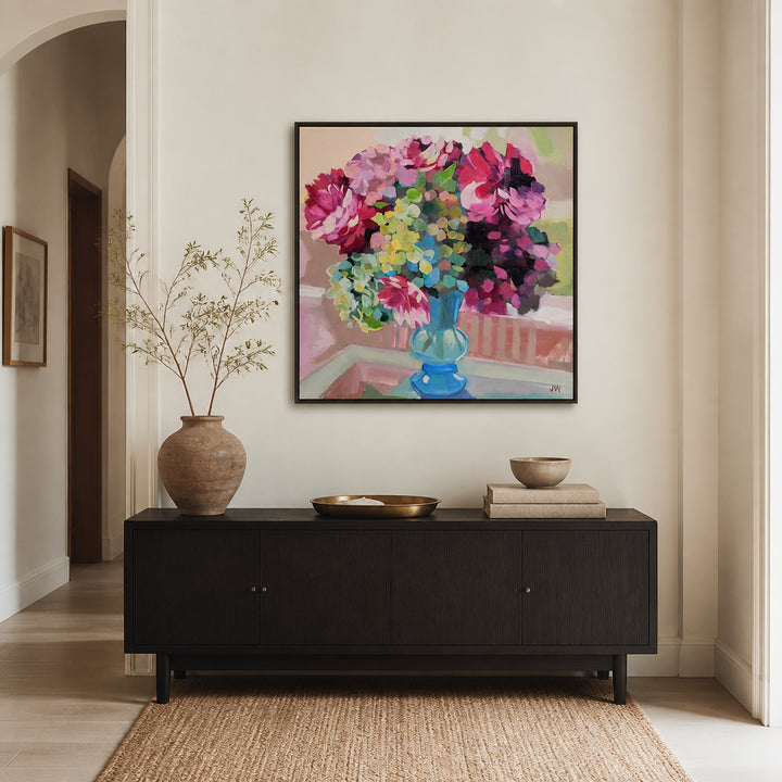 Room mockup featuring Southern Blossom Display Art Print