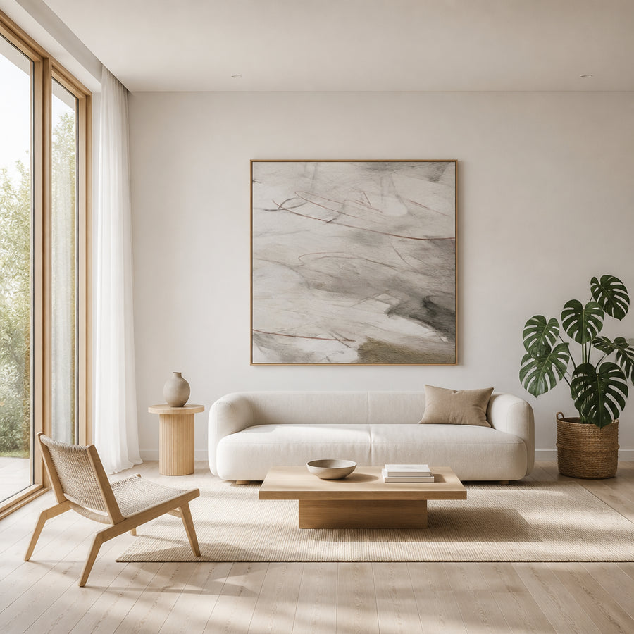 Fragmented Strokes No. 2 Art Print in a room setting