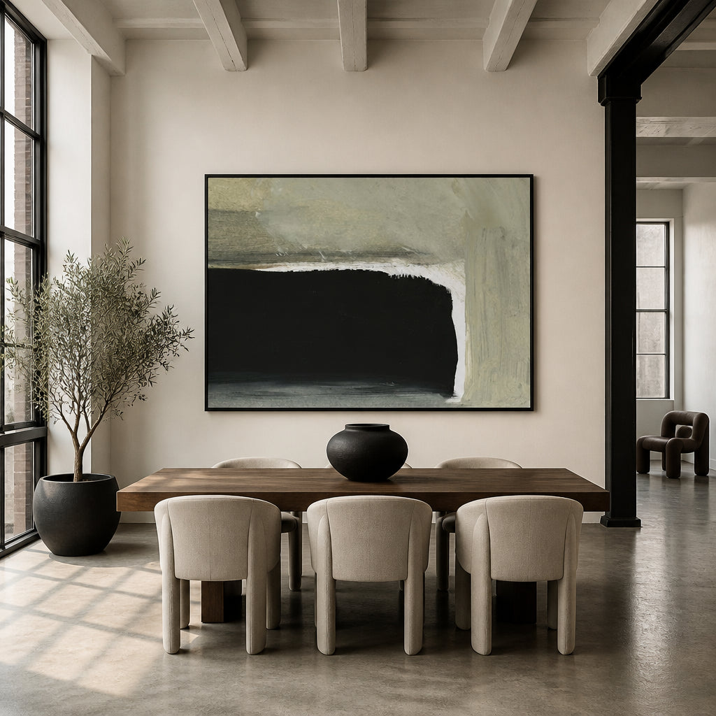 Room mockup featuring Abstract Room Reflection Art Print