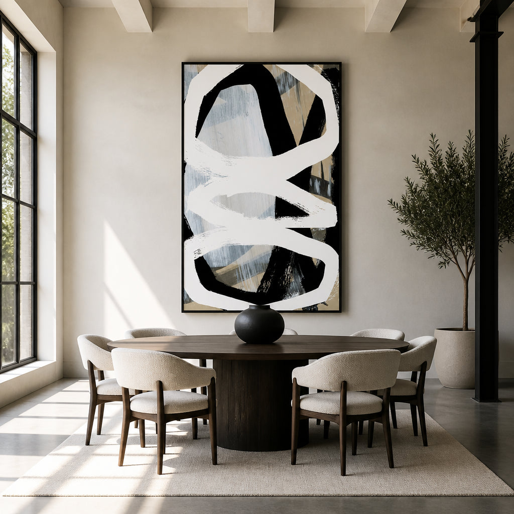 Room mockup featuring Bold Strokes No. 3 Art Print