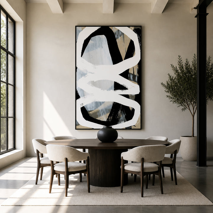 Room mockup featuring Bold Strokes No. 3 Art Print