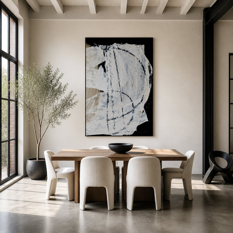 Mindful Strokes Art Print in a room setting