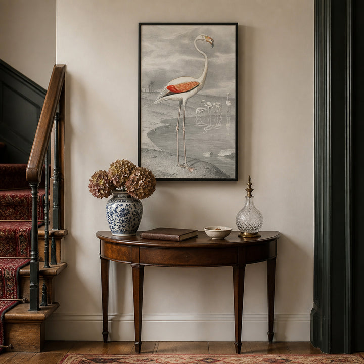 Room mockup featuring Le Flammant by Edouard Travies Art Print