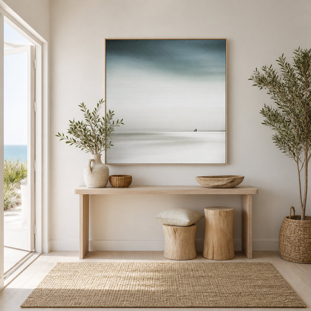 Room mockup featuring Walking Together Art Print