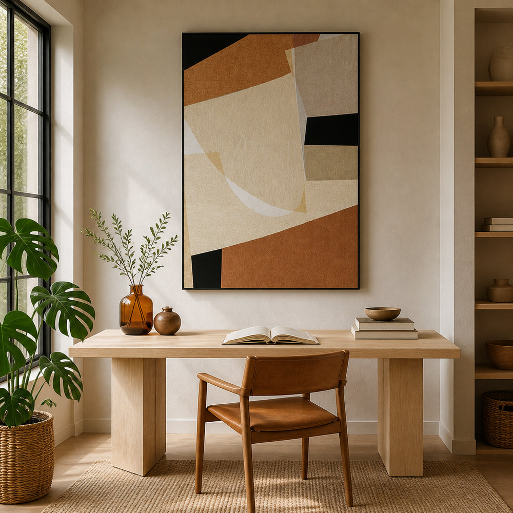 Room mockup featuring Terra Abstract Layers Art Print