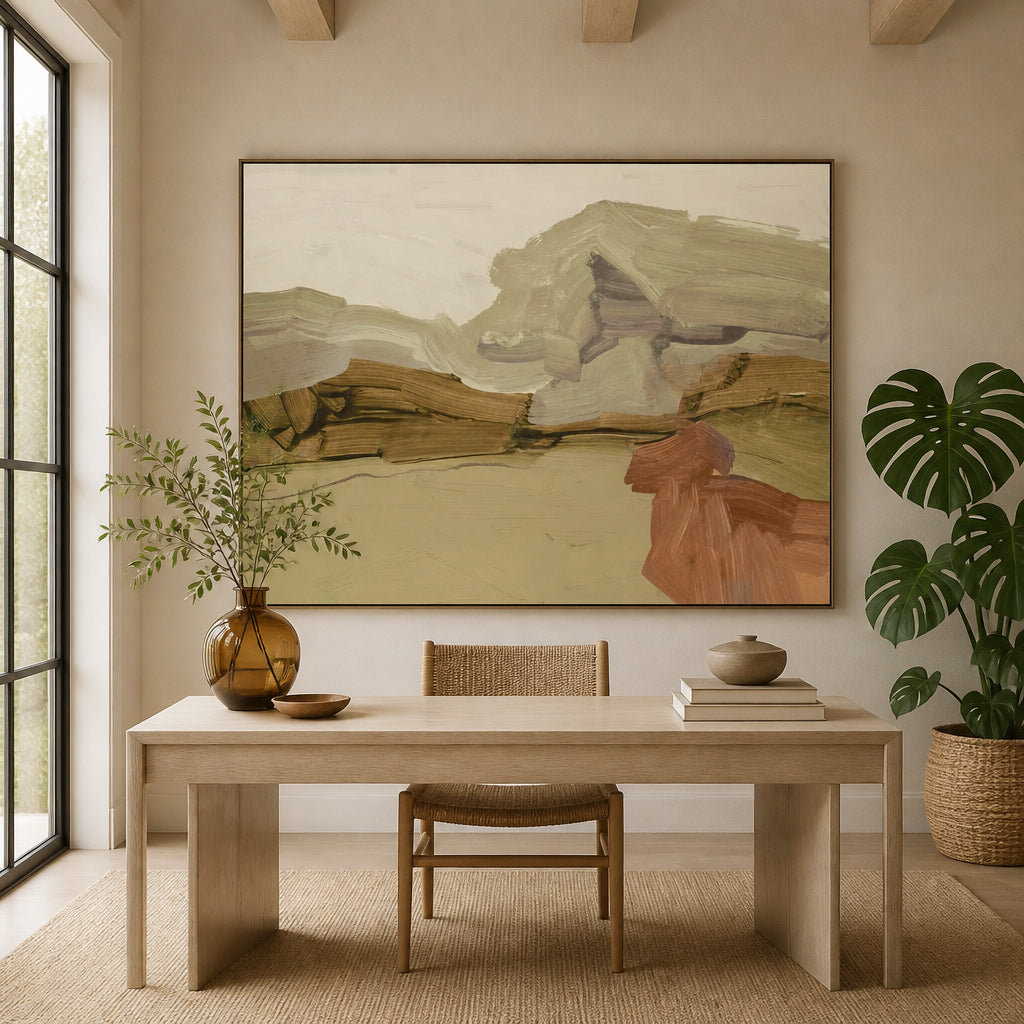 Room mockup featuring Undertone Desert Serenity Art Print