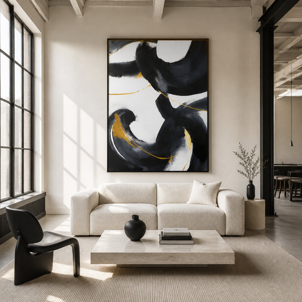 Room mockup featuring 144 - abstract Art Print