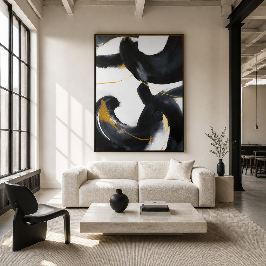 Room mockup featuring 144 - abstract Art Print