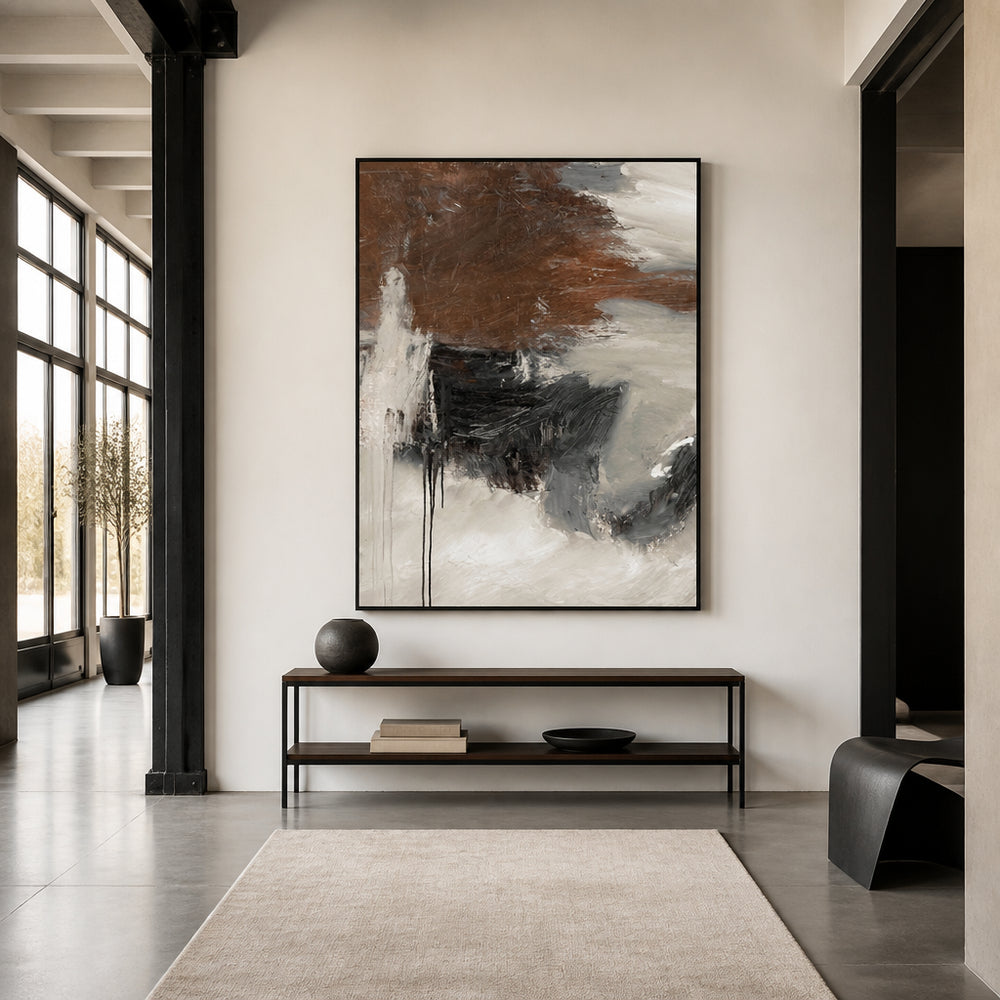 Room mockup featuring Glow - abstract Art Print