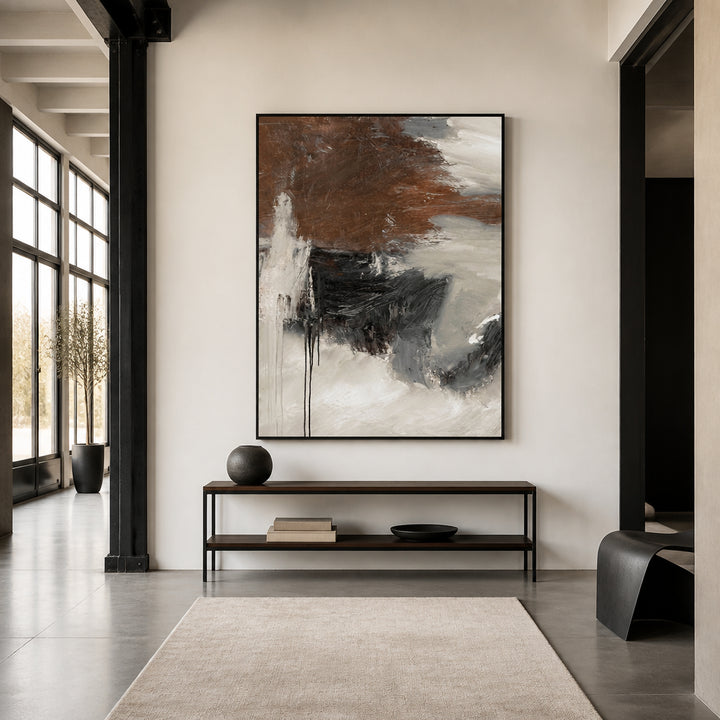 Room mockup featuring Glow - abstract Art Print