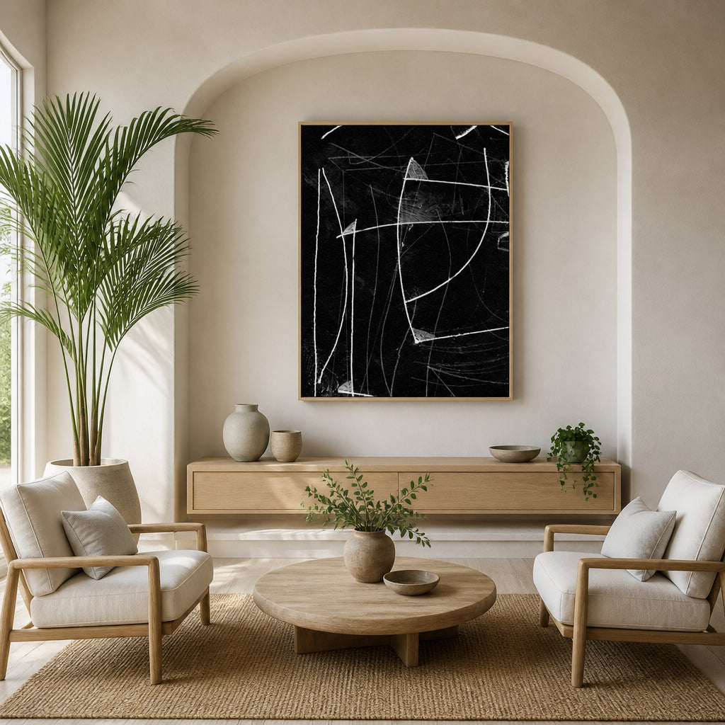 Room mockup featuring Mascu - abstract Art Print