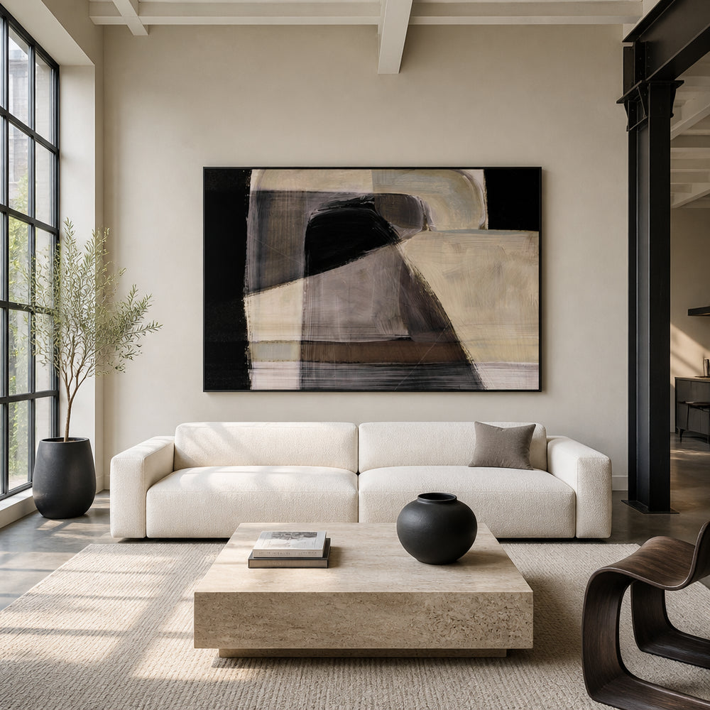 Room mockup featuring Moods - abstract Art Print