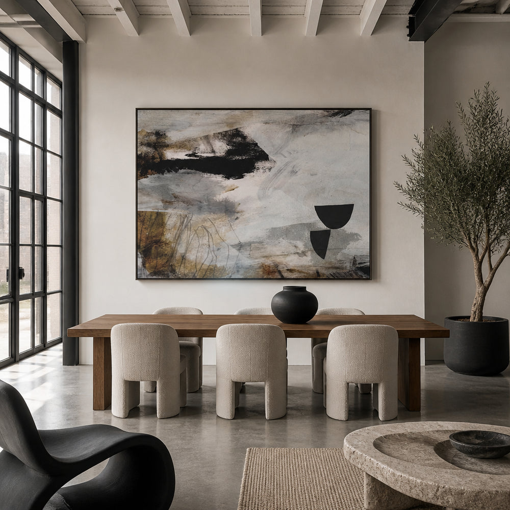 Room mockup featuring Riven - abstract Art Print