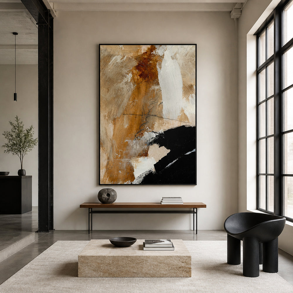 Room mockup featuring Underneath - abstract Art Print