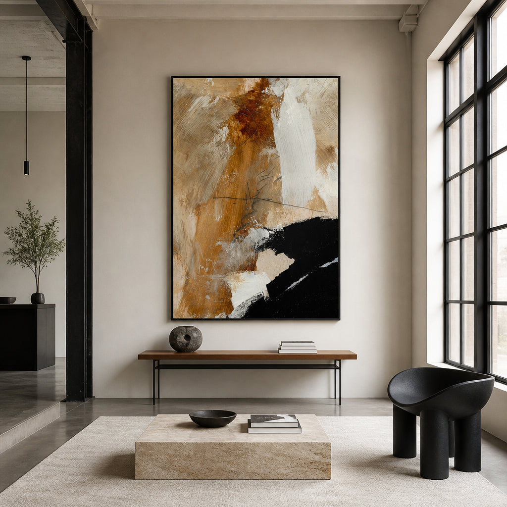 Room mockup featuring Underneath - abstract Art Print
