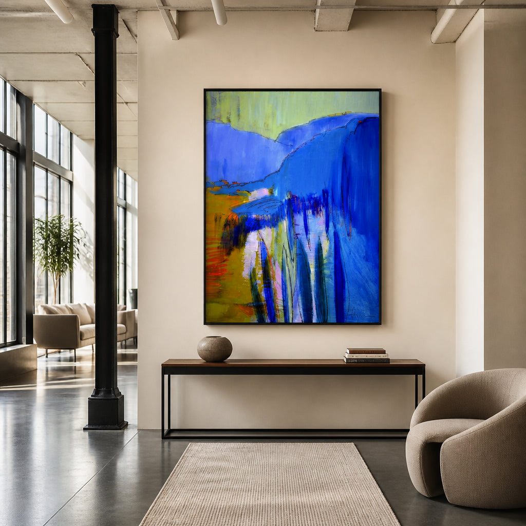Room mockup featuring Fertile Dream II Abstract Art Print