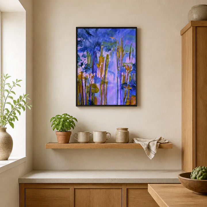 Room mockup featuring Early Spring Abstract Art Print