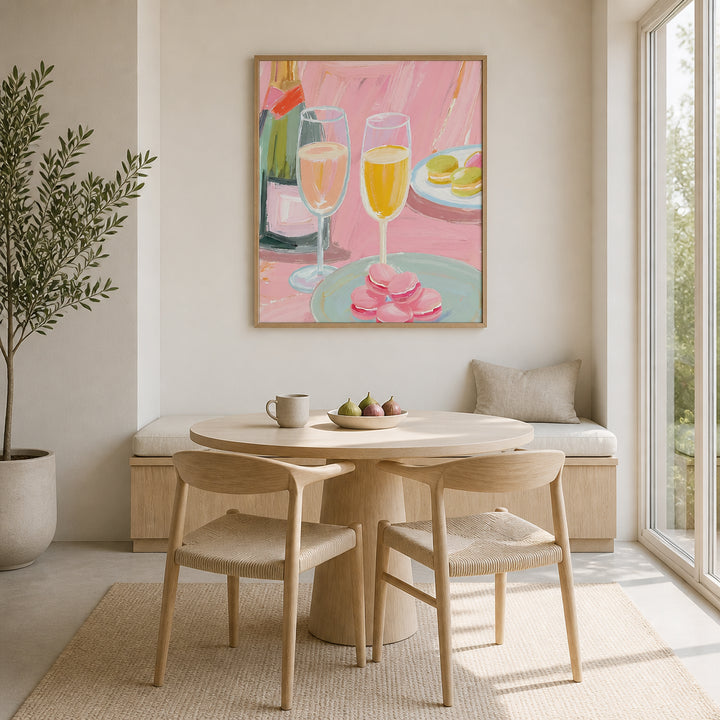 Room mockup featuring Champagne -  Art Print