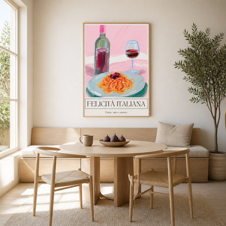 Room mockup featuring Felicitá Italiana -  Art Print