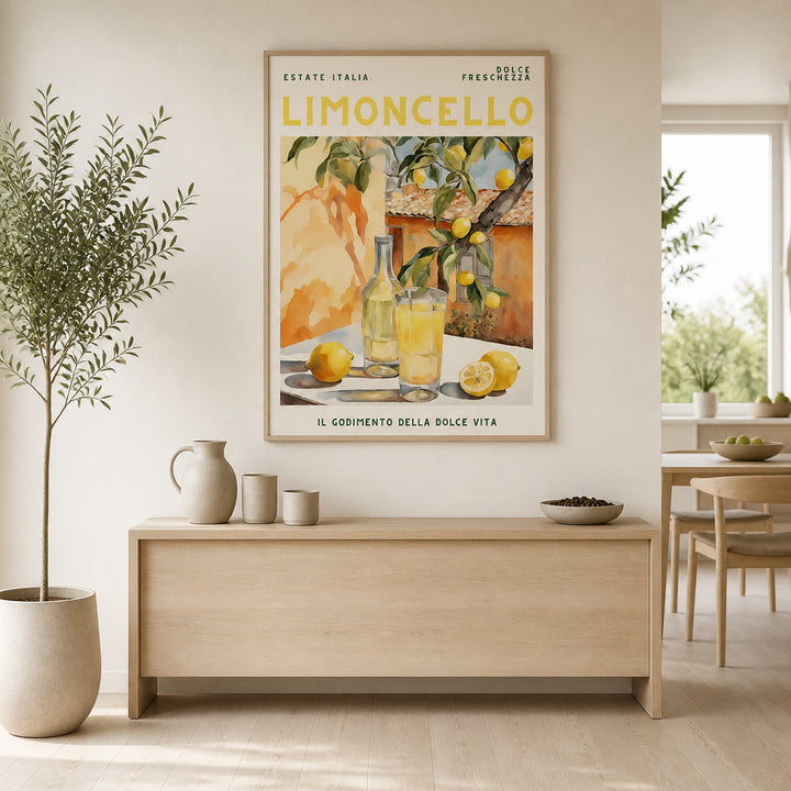 Room mockup featuring Limoncello -  Art Print