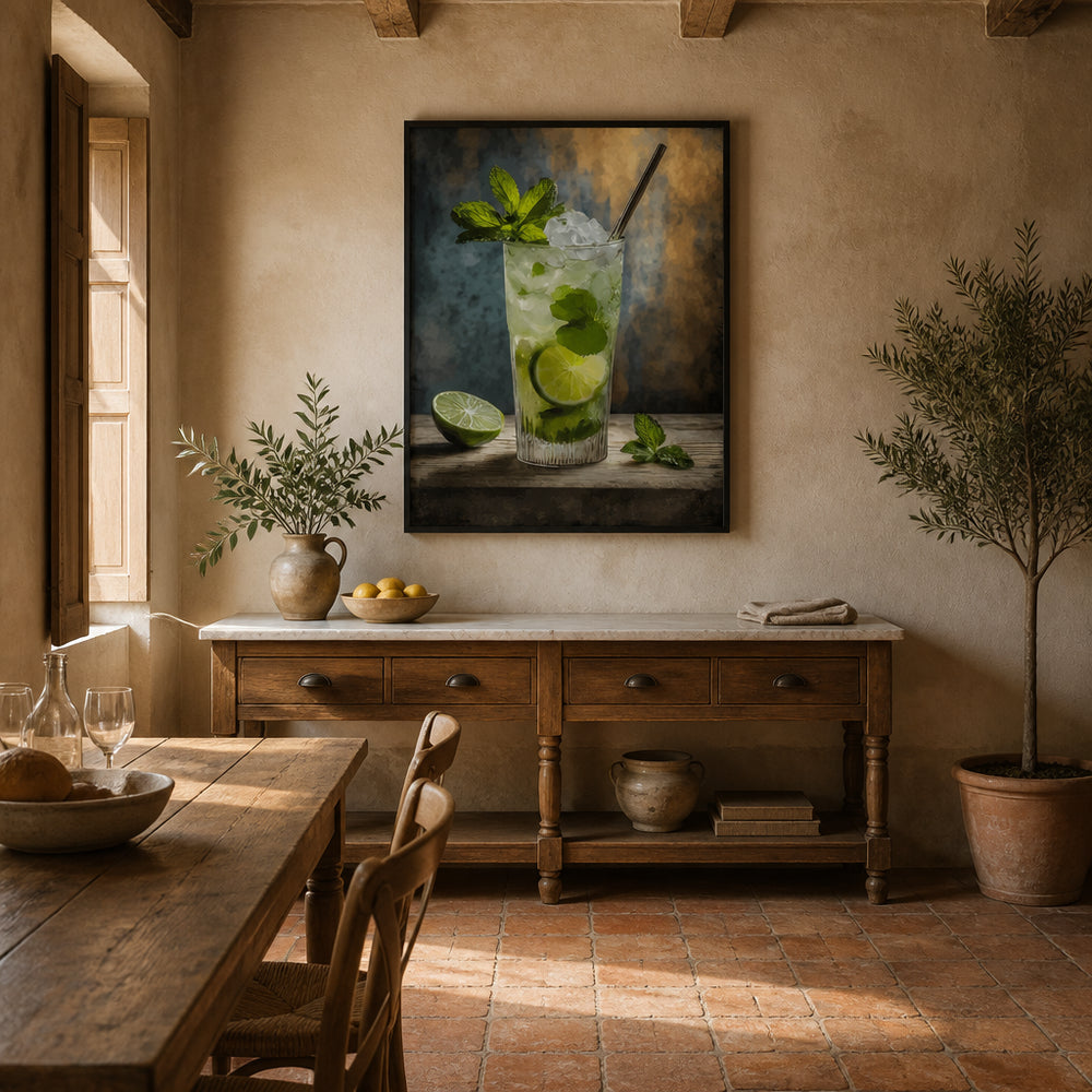 Room mockup featuring Mojito -  Art Print
