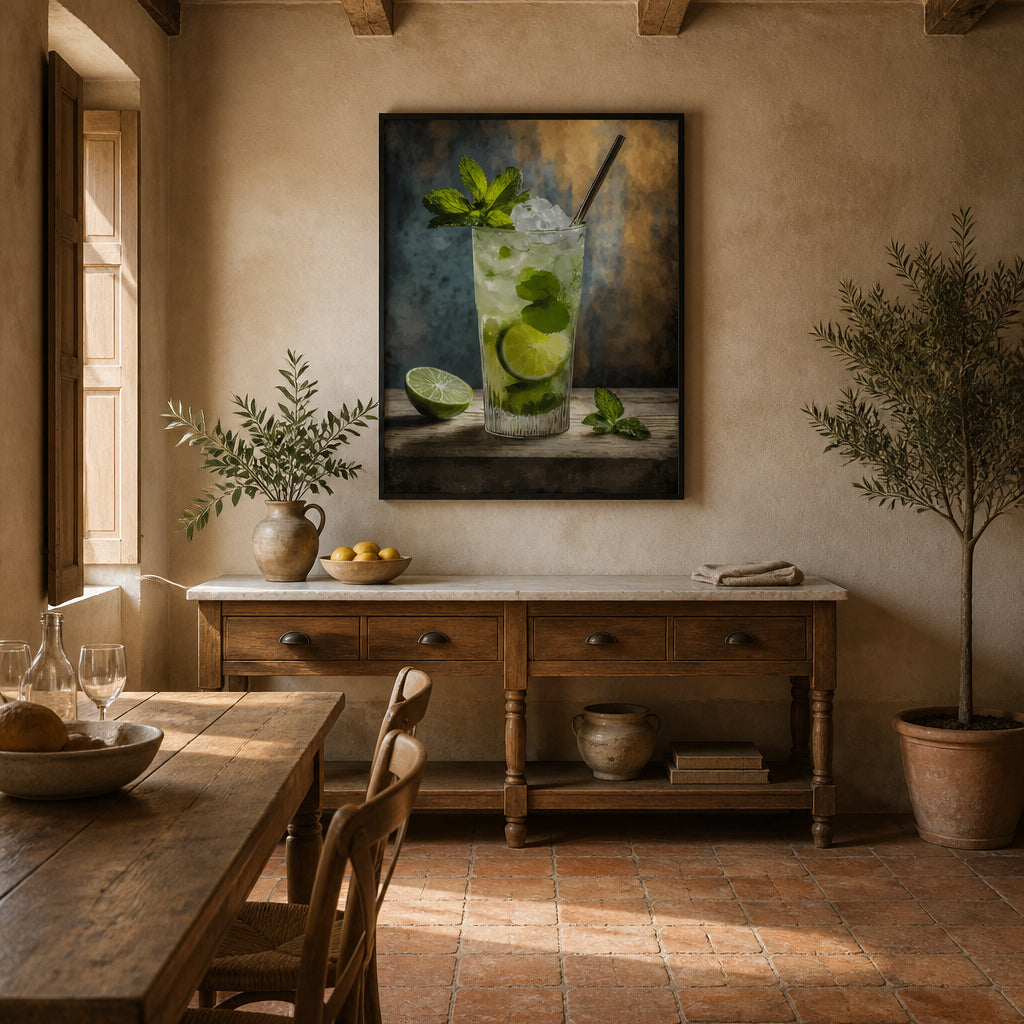 Room mockup featuring Mojito -  Art Print