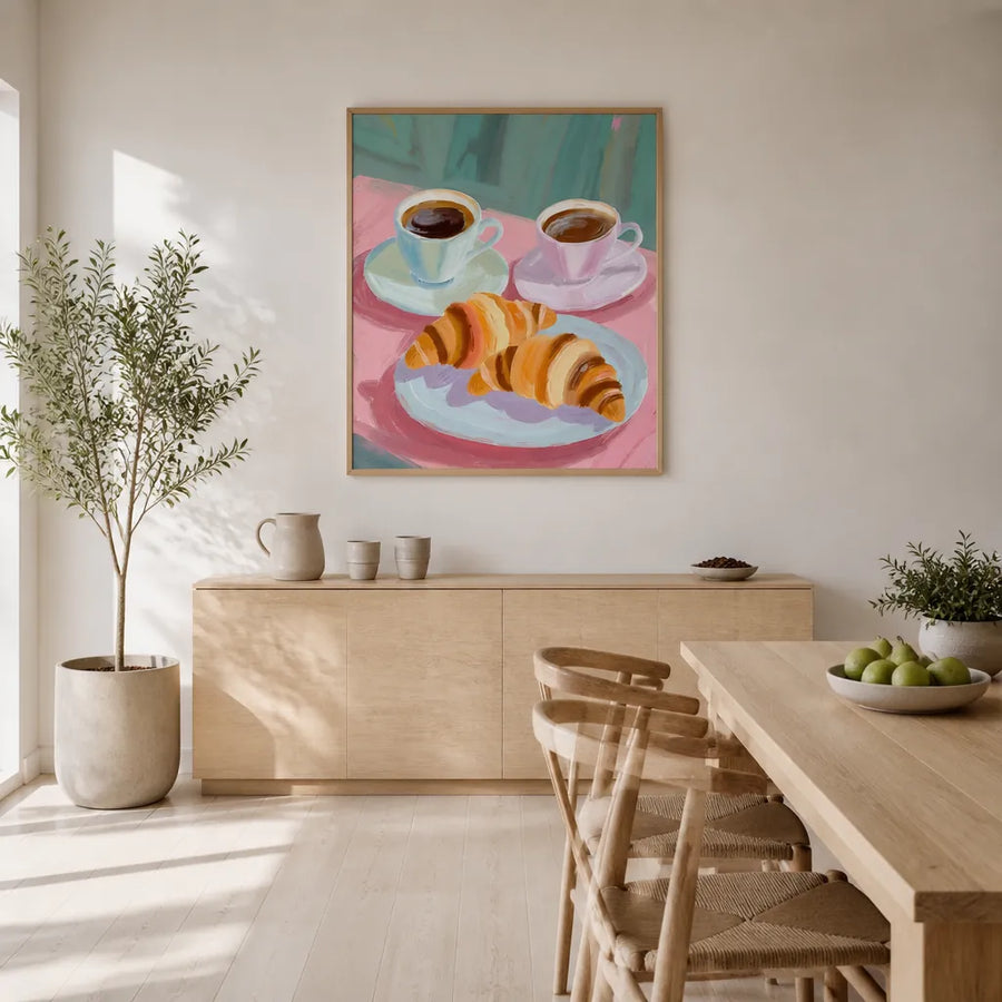 Petit dejeuner -  Art Print in a room setting