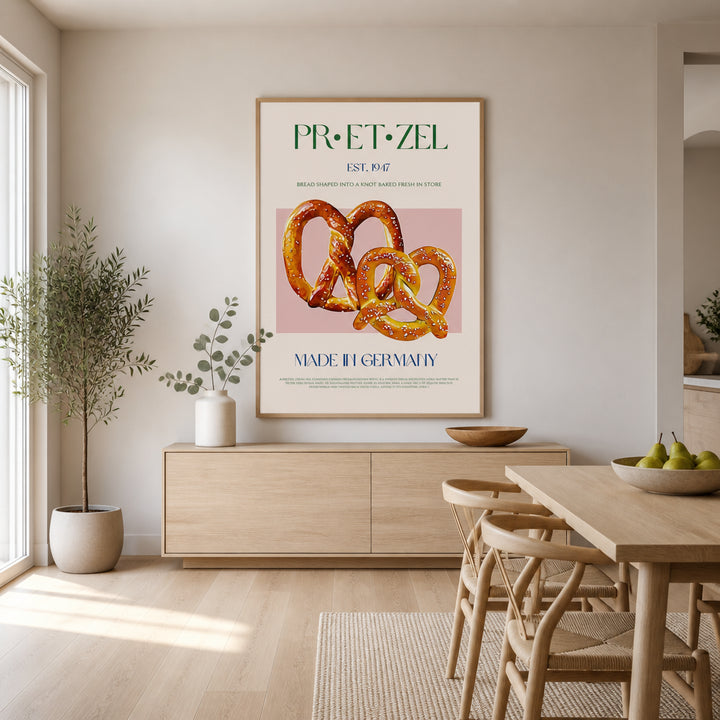 Room mockup featuring Pretzel Print -  Art Print