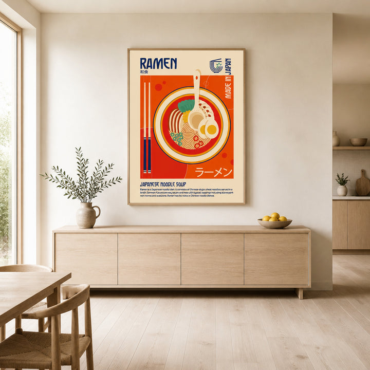 Room mockup featuring Ramen Japanese Food Print -  Art Print