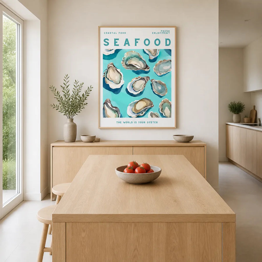 Seafood -  Art Print in a room setting