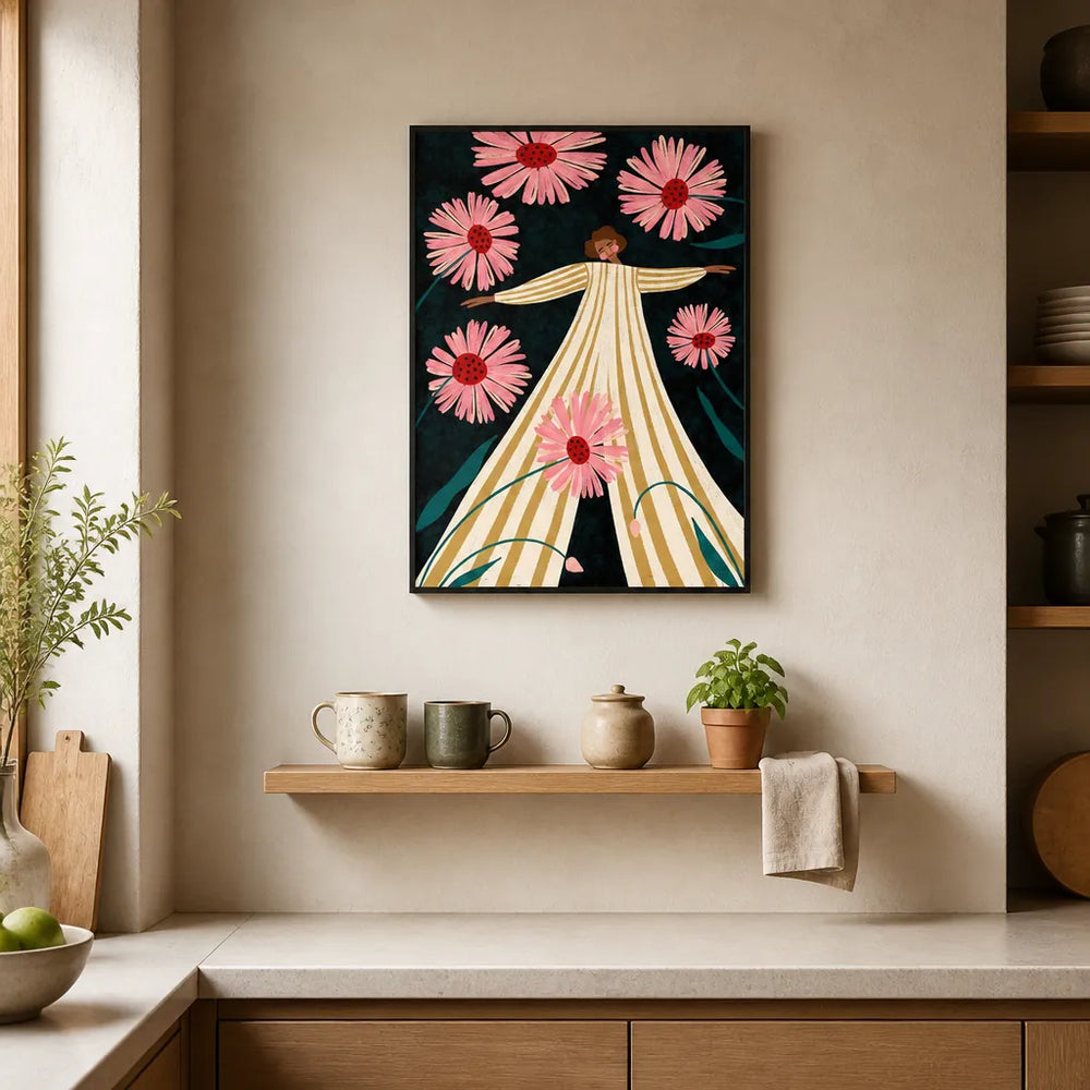 Room mockup featuring Rise Up -  Art Print