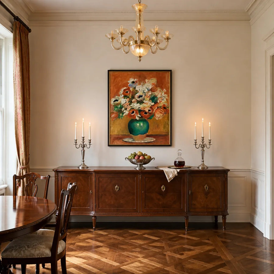 Flowers by Pierre-Auguste Renoir Art Print in a room setting