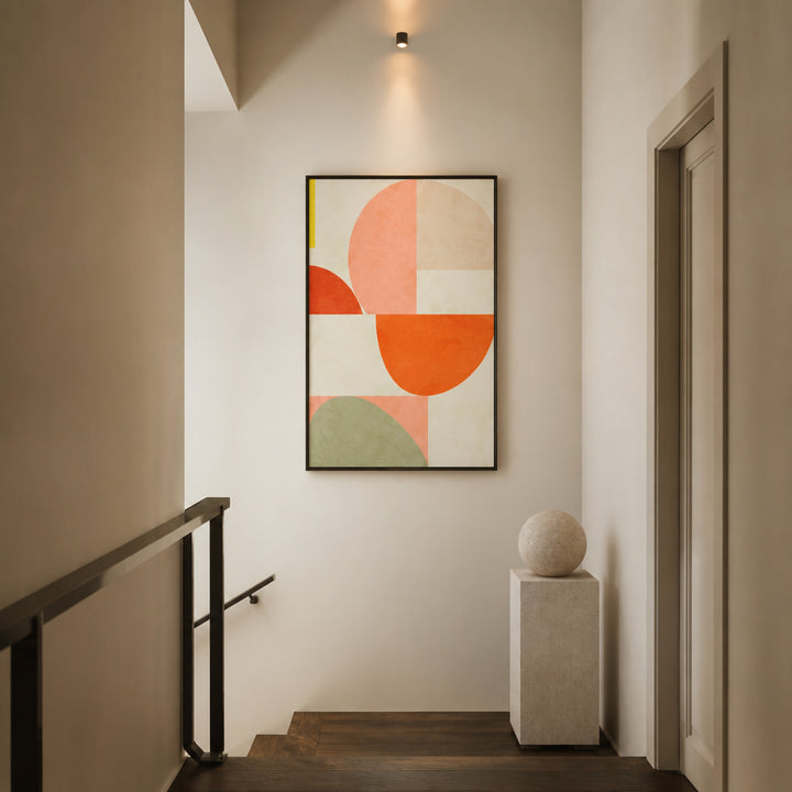 Room mockup featuring Summer Circles Art Print 1
