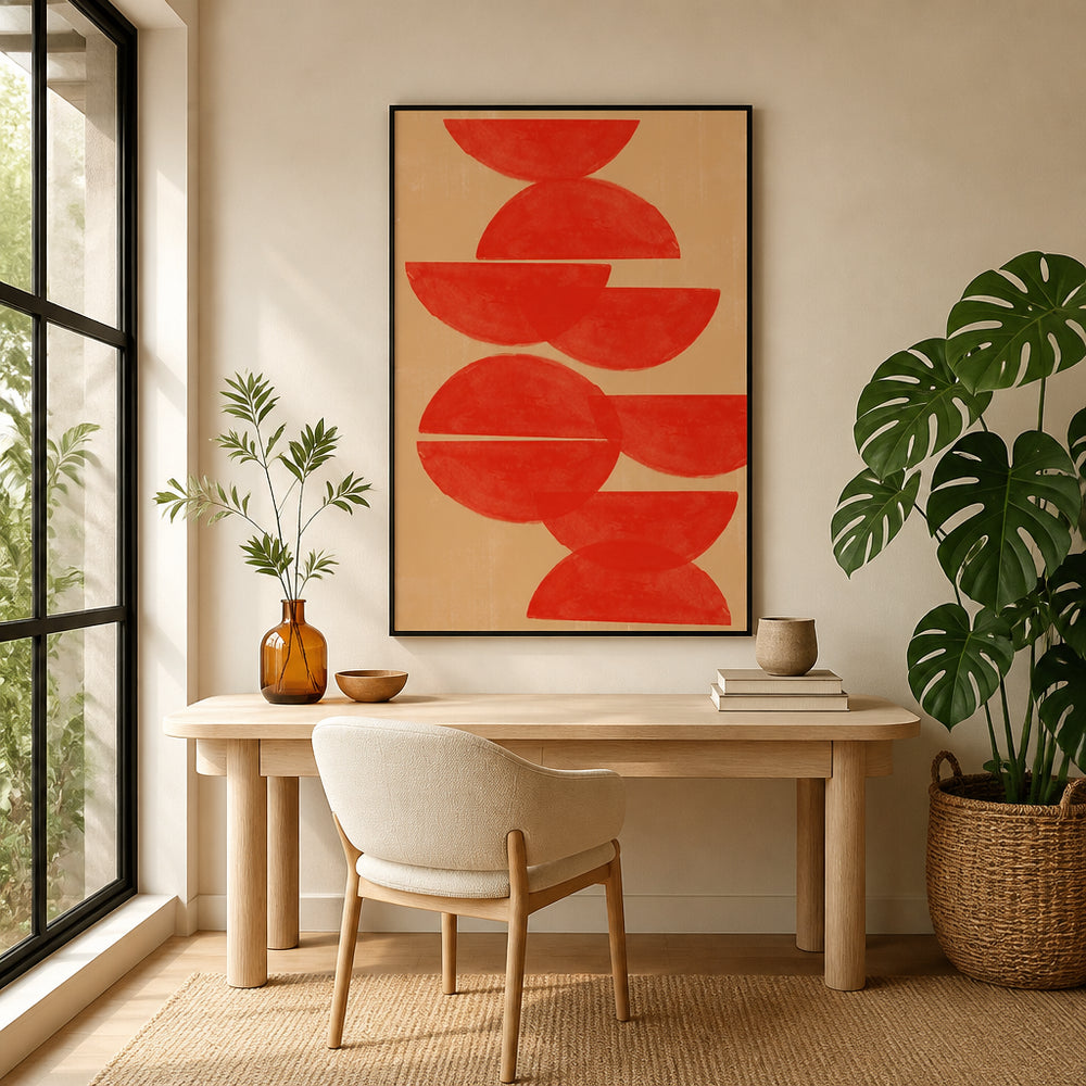 Room mockup featuring The Future is Bright Art Print