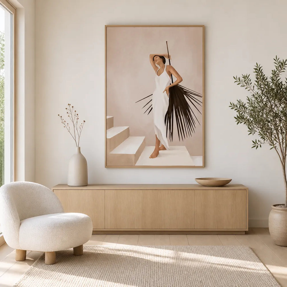 Room mockup featuring Elegance Ascends - Fantasy_web Art Print