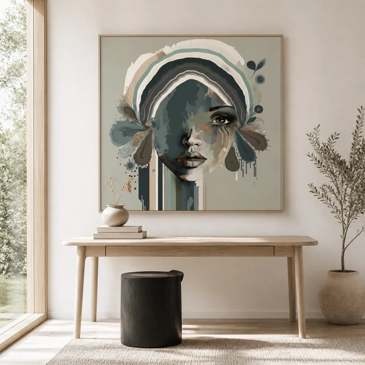 Room mockup featuring Blaire Feminine Art Print