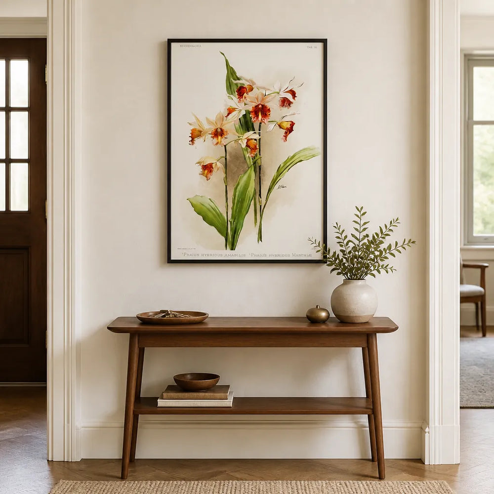 Room mockup featuring Orchid Hybrid Art Print