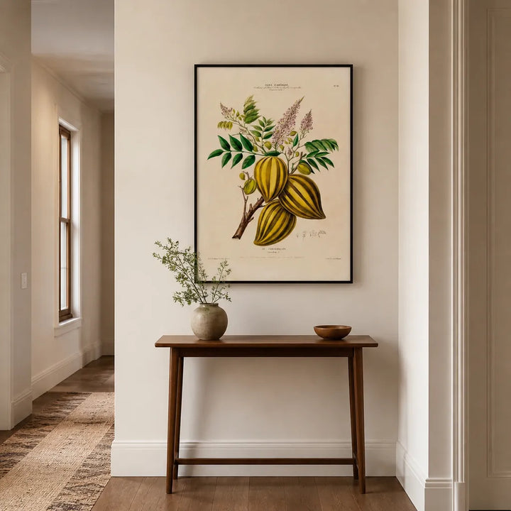 Room mockup featuring Star Fruit Botanical Art Print