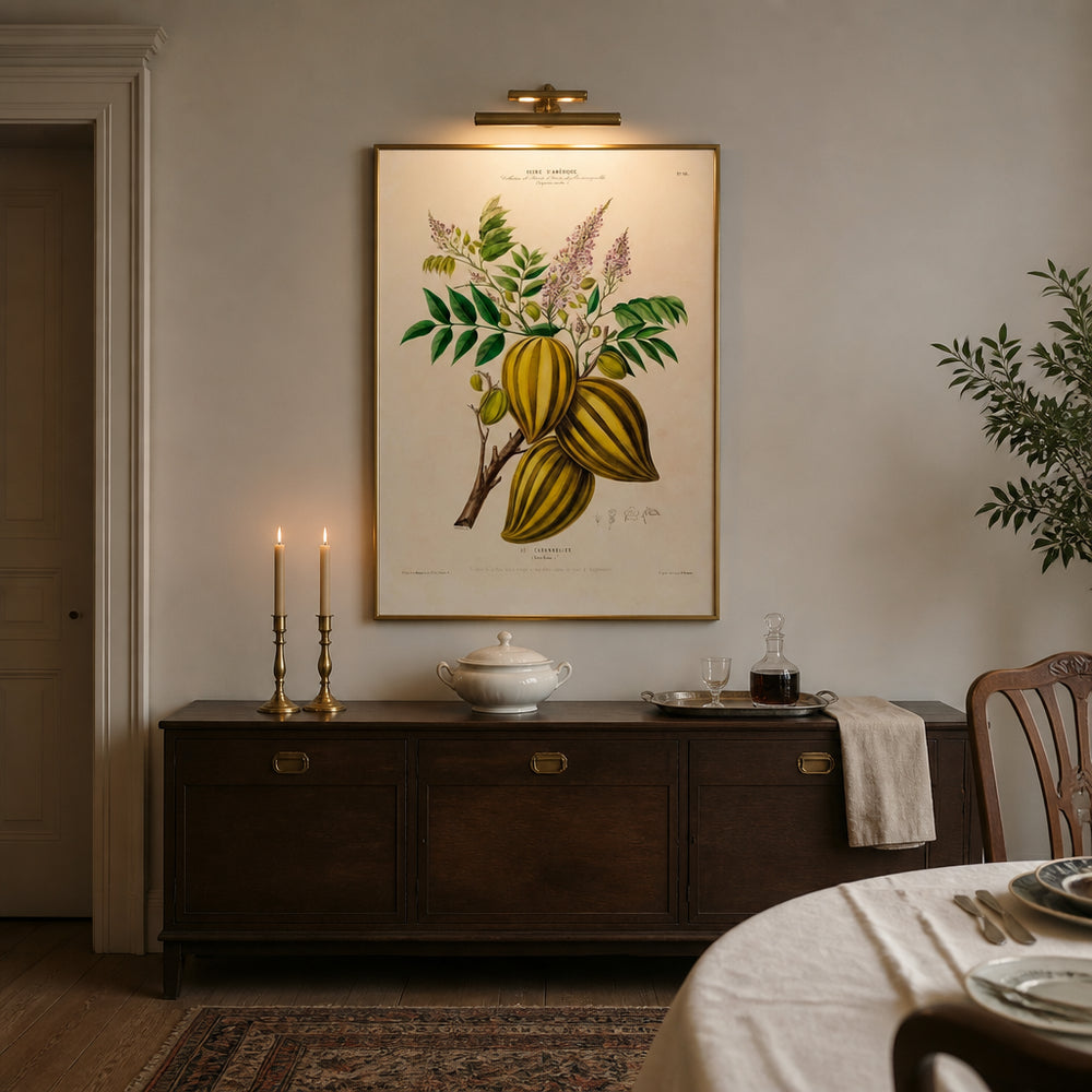 Room mockup featuring Star Fruit Botanical Art Print