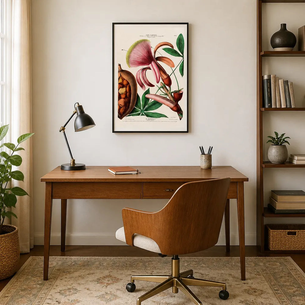 Room mockup featuring Chestnut Blossom Art Print