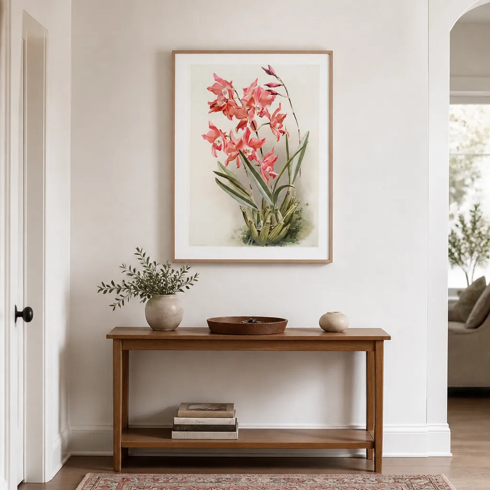 Room mockup featuring Lælia Gouldiana Art Print