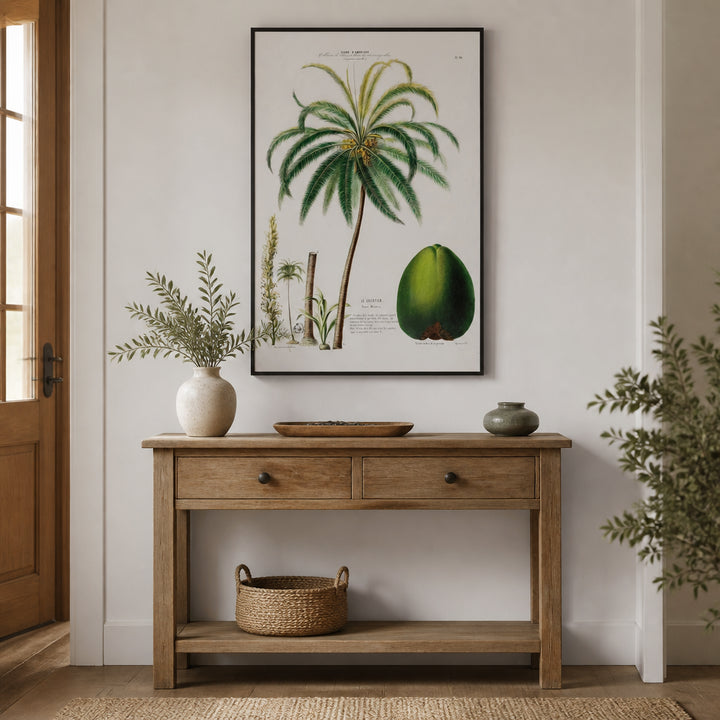 Room mockup featuring Coconut Tree Art Print