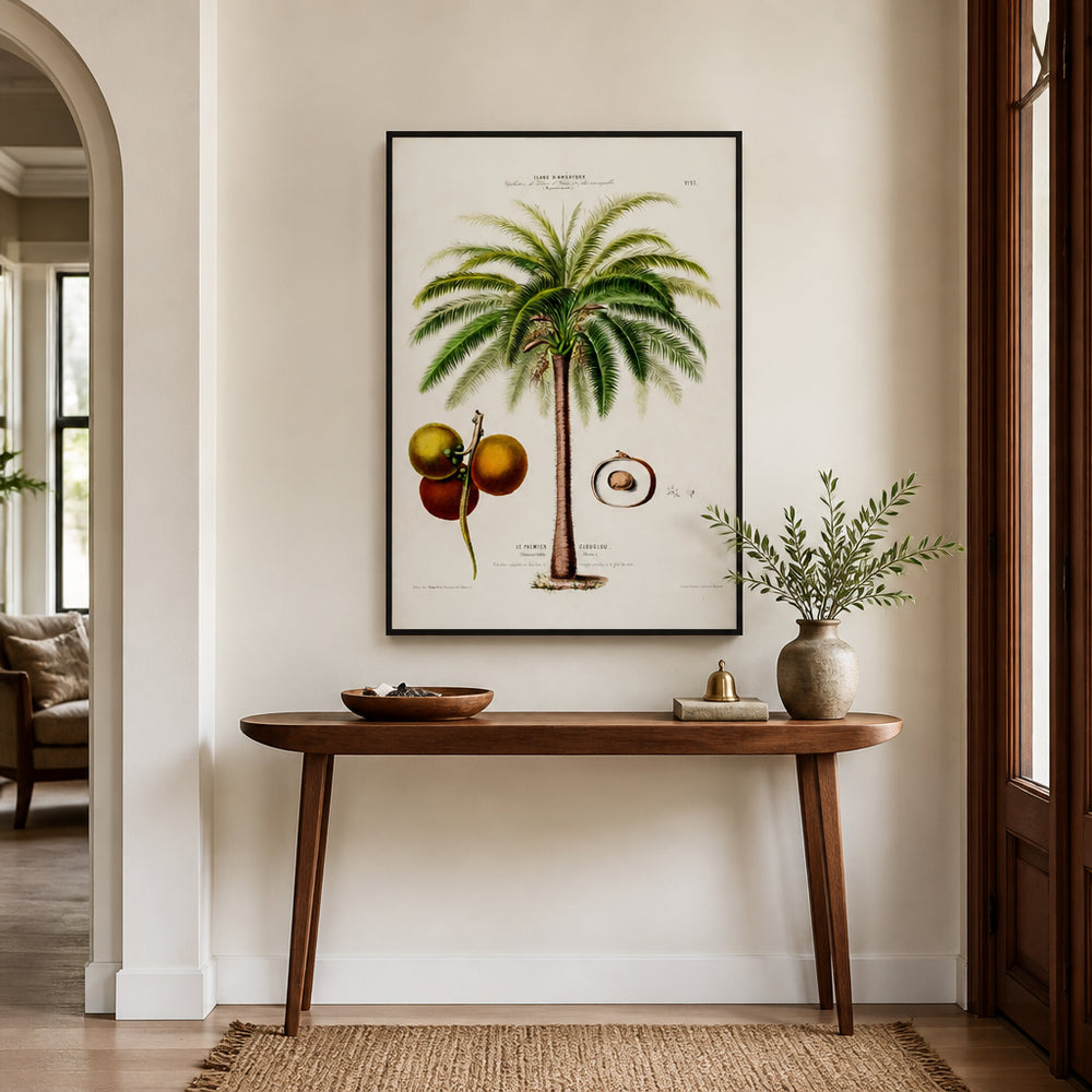 Room mockup featuring Coconut Palm Art Print