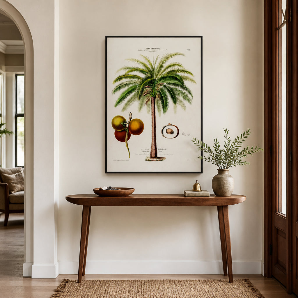 Room mockup featuring Coconut Palm Art Print