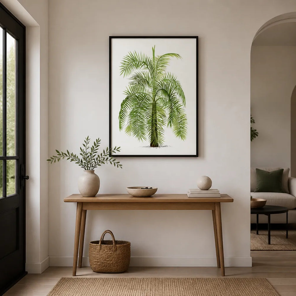 Room mockup featuring Vintage Palm 16 Art Print