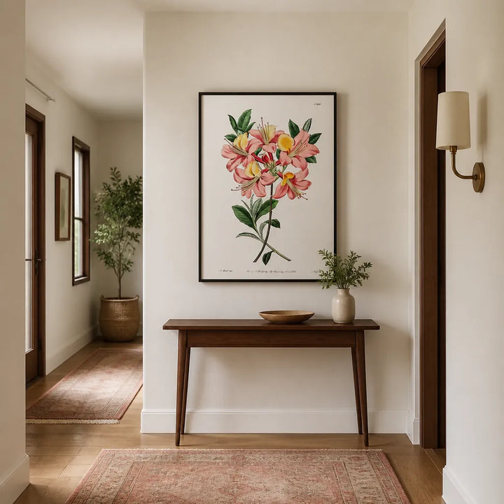 Room mockup featuring Pontic Azalea Art Print