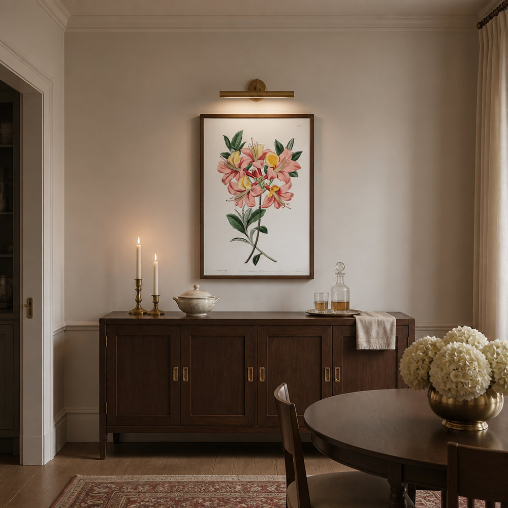 Room mockup featuring Pontic Azalea Art Print