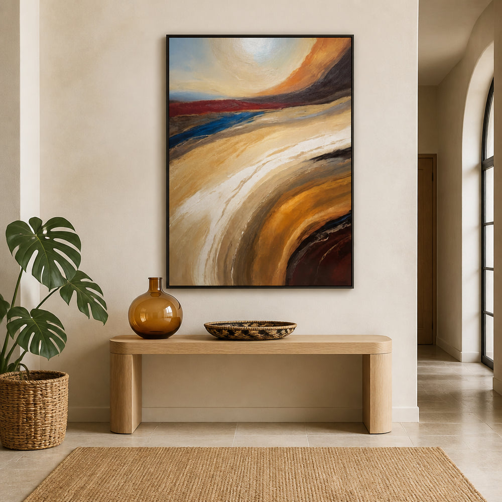 Room mockup featuring Desert Sunset Art Print