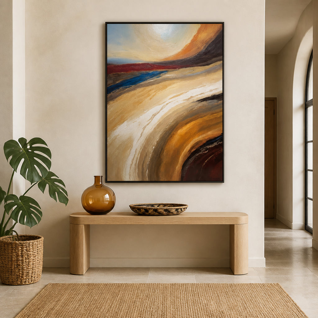 Room mockup featuring Desert Sunset Art Print